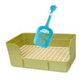 thumbnail image 3 of Bunblic Rabbit Litter for Cage Bedpan Ferret Guinea Pig Potty Tray Corner Litter Pan Green, 3 of 8