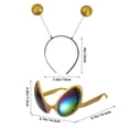 thumbnail image 4 of 1 Juego de diadema de Alien con gafas, gafas de sol de Alien, accesorios de Cosplay de Alien, suministro de Cosplay de Alien, 4 of 4