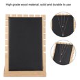 thumbnail image 1 of Wood Necklace Bracelet Pendant Jewelry Organizer Display Holder Stand Rack with  Surface, Easy Assembly for Store or Home Use, 1 of 7
