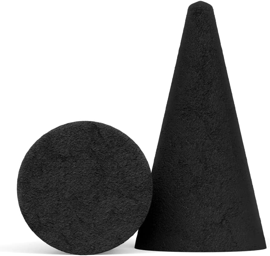 Citronella Charcoal Incense Cones 1" TOPFLOW - 50 Pack - Natural Scented Cones Handmade Hand Dipped