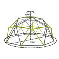 thumbnail image 4 of Kdymod 10FT Climbing Dome for Kids,Geometric Dome Climber Jungle Gym, Outdoor Backyard Play for Kids 3-10 Years Old, Easy Assembly with Climbing Grips,Green,Black, 4 of 7