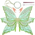 thumbnail image 1 of Disfraz de alas de hada VersaCharm para mujeres adultas, color verde, 33 x 25 cm, 1 of 7