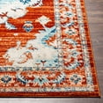 thumbnail image 3 of Tevazu Dark Orange 6'7" x 9' Traditional Rectangle Area Rug, 3 of 6