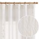 thumbnail image 1 of Cortinas Jinchan, mezcla de lino bohemio, 275 x 270 cm, color blanco roto, 2 paneles, 1 of 9