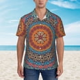 thumbnail image 6 of Picia Mandala Gentle Cotton Regular Fit Short Sleeve Casual Hawaiian Shirt for Men-3X-Large, 6 of 9
