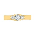 thumbnail image 3 of 1/2 Carat 3-Stone Diamond Engagement Ring in 10K Yellow Gold (Ring Size 6.5), 3 of 6