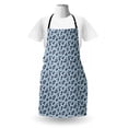 thumbnail image 3 of Floral Apron, Repetitive Wild Roses in Violet Tones on Polka Dotted Background, Unisex Kitchen Bib with Adjustable Neck for Cooking Gardening, Adult Size, Pale Blue Purple Grey, by Ambesonne, 3 of 4