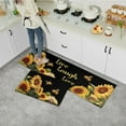 thumbnail image 4 of Sunflower Kitchen Rugs and Mats Sunflower Rugs Set for Kitchen Rug Black Live Love Laugh Sunflower Kitchen Rugs Sets Non-Slip Floor Mat Doormat Runner Rug for Kitchen, Laundry, Living Room, Front Door, 4 of 6