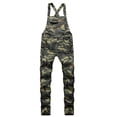 thumbnail image 1 of Pantalones de mezclilla ajustados con tirantes de moda para hombre Pompotops  qyievc785, 1 of 4