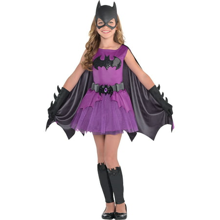 Suit Yourself Purple Batgirl Halloween Costume for Girls, Batman, Includes Accessories