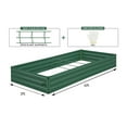 thumbnail image 5 of 6 x 3 x1 Ft Galvanized Garden Bed Steel Planter Box Outdoor Gardening Vegetables Herbs Flowers Green, 5 of 9
