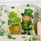 thumbnail image 3 of Día de San Patricio, Funda de Almohada Impresa 45x45cm/17.72x17.72In Tejido de Poliéster, Lavable Mecánico, Decoración de Vacaciones Del Hogar, 3 of 6