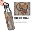 thumbnail image 2 of ALAZA Retro Phoenix with Feather Water Bottle Insulated Flask Stainless Steel Straw Lid 20 oz, 2 of 6