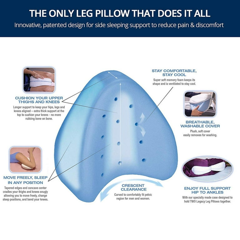 Contour Legacy Cool Leg & Knee Memory Foam Support Pillow
