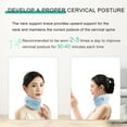 thumbnail image 5 of Neck Brace for Pain Relief and Support, Soft Adjustable Cervical Collar Neck Traction Device, Neck Protectors Wraps Keep Vertebrae Stable and Aligned, Women Men Cervical Spine Pressure Relief (Blue), 5 of 11