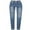 Light Blue, variant on Fjofpr Sale Deal No Boundaries Mid Waisted Elastic Waist Jean Women’s Mid Waisted Poket Lace Up Lantern Pants Casual Trousers