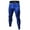 Blue, variant on Mens Dry Fit Compression Leggings Sport Pants