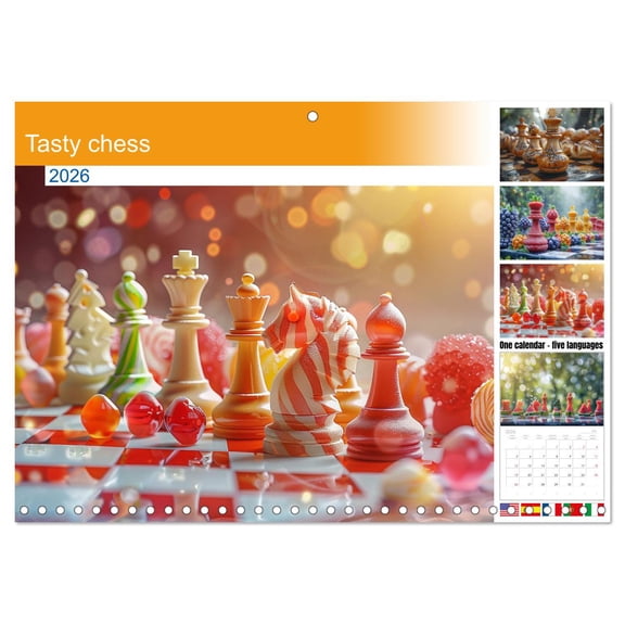 Tasty chess (Monthly Wall Calendar 2026 11.7 x 16.5 (open)), CALVENDO 14 Month Calendar