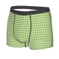 thumbnail image 2 of Disketp Green Gingham Men'S Boxer Briefs,Soft And Breathable Cotton Underwear With Comfortflex Waistband, 2 of 9