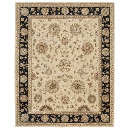 Nourison 2000 2207 Oriental Rug - Beige-5.6 x 8.6 ft. A highly popular collection  the Nourison 2000 Collection features Persian  Oriental  and European designs of pure New Zealand wool  highlighted with intricately detailed designs of genuine silk. Each rug in this collection is handmade in China for Nourison rugs. A special hand-tufting technique creates a high-density pile that redefines luxury  beauty  and value. It is recommended that  when necessary  you spot-clean these rugs with a mild soap. One-year limited warranty. Sizes offered in this rug: Following are the sizes offered for this rug. Please note that some may be currently unavailable due to inventory  and some designs may not be offered in every size. Rug sizes may vary by up to 4 inches in dimensions listed. Dimensions: 2 x 3 ft. 2.6 x 4.3 ft. 3.9 x 5.9 ft. 5.6 x 8.6 ft. 7.9 x 9.9 ft. 8.6 x 11.6 ft. 9.9 x 13.9 ft. 12 x 15 ft. 2.3 x 8 ft. Runner 2.6 x 12 ft. Runner 4 ft. Ro