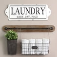 thumbnail image 2 of "Stratton Home Decor Farmhouse White Metal Laundry Wall Decor", 2 of 6