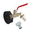 thumbnail image 1 of Yuarrent Adaptador de conectores de agua de jardín de alta calidad, grifo de latón de hierro para jardín o doméstico Jardín y Patio Yuarrent HA021513-00, 1 of 1