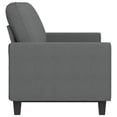 thumbnail image 2 of Bowery Hill Contemporary 3-Seater Sofa in Dark Grey Finish Fabric, 2 of 11