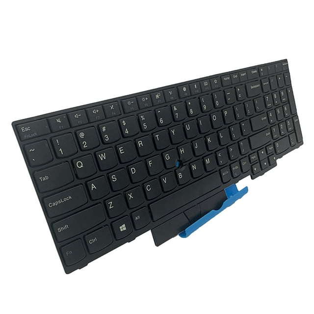 Injueey Teclados para portátiles con marco negro, piezas de reparación profesionales de superficie lisa, reemplazo de palo sin puntos para Juegos de teclado y mouse para computadora
