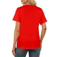 thumbnail image 6 of Women's Christmas T-Shirt - Festive Graphic Merry Christmas Holiday Top for Women, 6 of 6