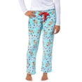 thumbnail image 6 of Rudolph The Red-Nose Reindeer Woman's Holiday Lights Plush Fleece Pants Juniors Lounge Pajama Pants Adjustable Waistband, 6 of 7