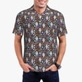 thumbnail image 1 of Balery Forest Cute Owl Camisa Polo de Hombre con Estampado, de Manga Corta y Tejido Medio, Camisa Tipo Golf Polo-4X-Large, 1 of 6