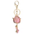thumbnail image 1 of PENGXIANG Tulip Keychain Decorative Flower Keychain Hanging Ornament Wallet Bag Pendant Decor, 1 of 6