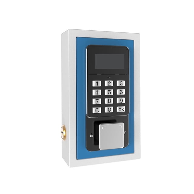 Wall Mount Safe , Key Storage Box App Remote Organizer Password Security Code Lock No Key Home Safe Lockbox ,Strong Secure