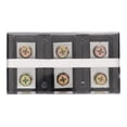 thumbnail image 3 of Terminal Block, Dual Row Easy Wiring Wire Terminal Strip 200A 600V High Current  for Power Distribution 3 Position 2003,4 Position 2004,5 Position 2005, 3 of 7