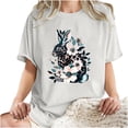 thumbnail image 6 of Otaozi t shirts for women trendy womens tops dressy casual cotton blend womens spring tops 2025 dressy blouses for women dressy casual sexy plus size Clearance Sale, 6 of 6