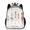 Blue, variant on Basketball and Hoop Backpack, Lightweight Casual Daypack with Chest Strap & Water Bottle Pockets, Fire and Water Basketball Sports Travel Bag for Work