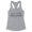 Heather Grey, variant on Skyline Abu Dhabi Tank Top Fitted Racerback Women's Large White