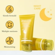 Mooyam 2Pack Kojic Acid Turmeric Overnight Wrapping Peel Off Mask for Lifting & Firming Face - for Clear, Dewy, Radiant Face