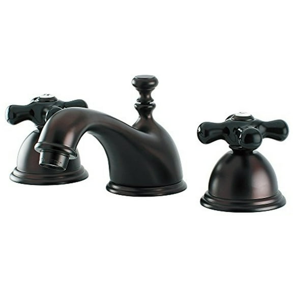 Kingston Brass KS3965PKX Restoration Widespread Lavatory Faucet with Pop-Up D...