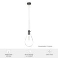 thumbnail image 7 of Hunter - Lundin 1-light Noble Bronze, Small Pendant Light, Dimmable, Formal Style, Teardrop Shaped, for Bedrooms, Dining, Living Rooms - 19563, 7 of 7