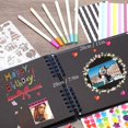 thumbnail image 6 of AIOR 12.6 x 8.3 Inch Scrapbook Photo Album,Wedding Guest Book Anniversary Memory Scrapbooking,Wedding Photo Album with DIY Accessories Kit for Craft Paper DIY,Xmas Gift,80 Pages (40 Sheets),Blue, 6 of 6