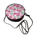 thumbnail image 4 of Lsque Flamingo Pattern Shoulder Bag – Microfiber Leather Crossbody with Detachable Strap & Handle Ring, Waterproof & Durable, Elegant Everyday Carry, 4 of 5
