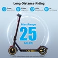 thumbnail image 3 of Folding Electric Scooter for Adults - 500W Motor 10" Air Tires, up to 25MPH and 25Miles Long-Range Portable Commuting Scooter, 3 of 7