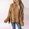 thumbnail image 6 of Women's turtleneck long-sleeved sleeve sweater, 6 of 9