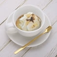 thumbnail image 4 of 6 piezas de cucharas de espresso de 5.9 pulgadas de acero inoxidable en tono rosa dorado, 4 of 5