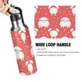 thumbnail image 4 of Sheep Red Sports Water Bottle with Straw Lid Insulated Stainless Steel Leak Proof BPA Free Thermal Mug with Handle for Gym Yoga Cycling Camping, 4 of 8