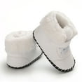 thumbnail image 6 of MUXiin Baby Boys Girls Slippers Cozy Booties Soft Bottom Warm Cartoon Socks Crib Shoes,White, 6 of 8