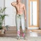 thumbnail image 2 of Balery Vintage Wood with Floral Pantalones de pijama para hombre, pijama ultraligero, pantalón de descanso-3X-Large, 2 of 6