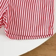thumbnail image 6 of XUELUO Toddler Boys Casual Outfit Sets Car Print Round Neck Short Sleeve T Shirt Tops With Striped Shorts Loose Casual Streetwear,Red,3-4 Years, 6 of 6