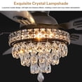 thumbnail image 2 of Ventilador de techo Fanyank Crystal con luces de 50 cm, color negro, 2 of 7